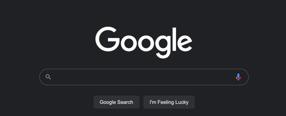 마지막으로 Google 데스크톱 검색에는 어두운 테마가 있습니다.