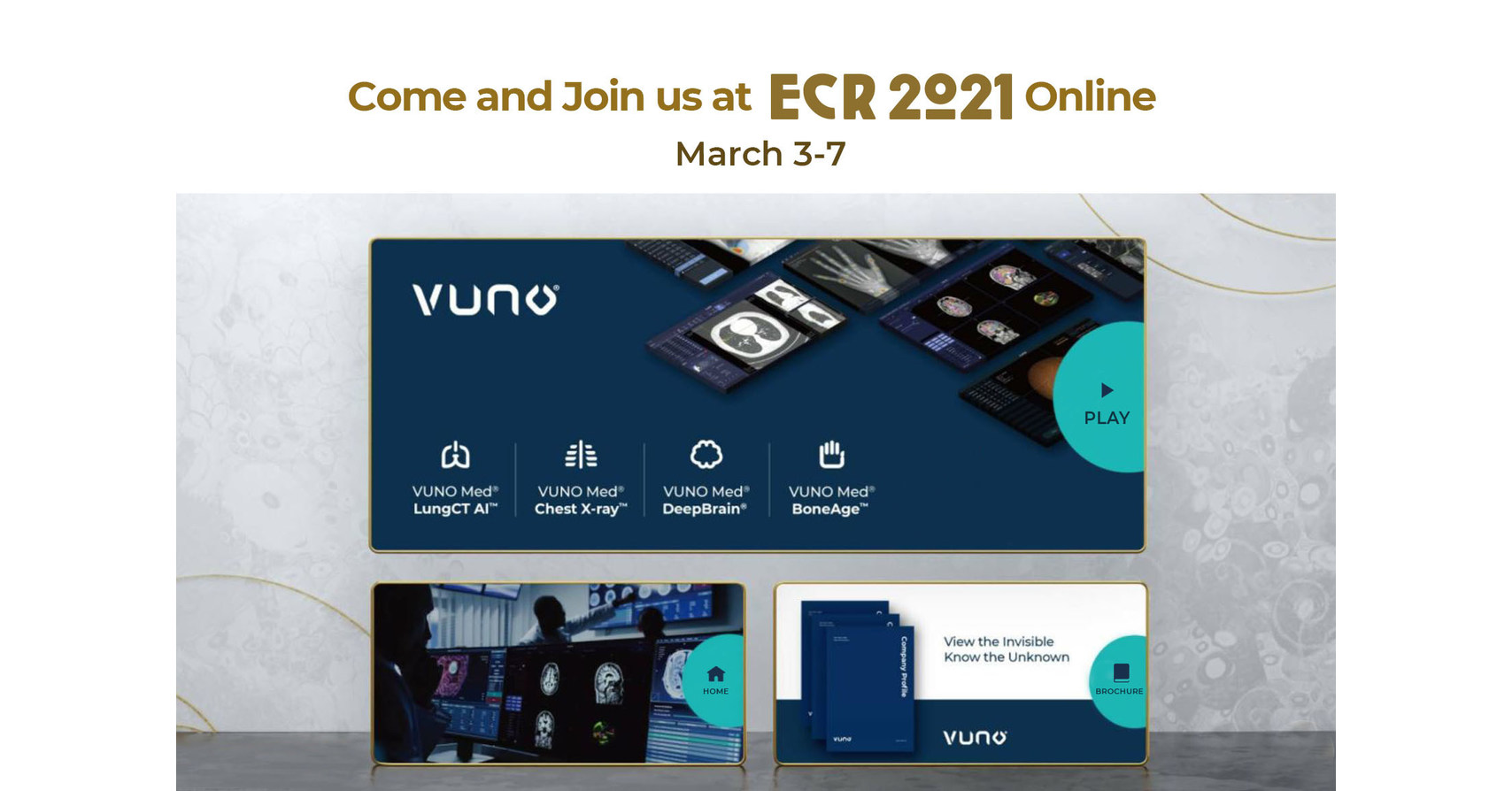 VUNO는 ECR 2021에서 인공 지능을 이용한 의료 영상을위한 최신 기술을 선보입니다.
