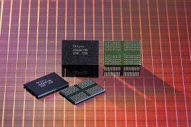 This photo provided by SK hynix Inc. on Monday, shows the company