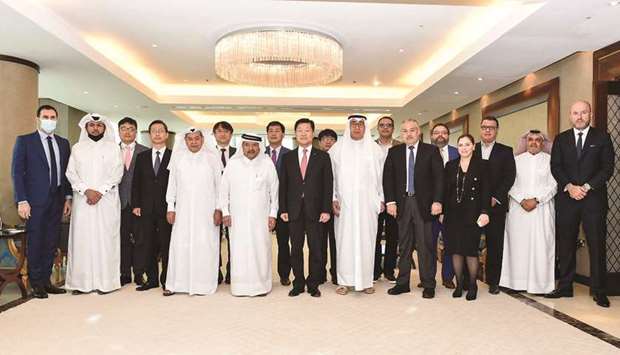 Officials of Qatari Businessmen Association (QBA) and the Korean Chamber of Commerce and Industry (K