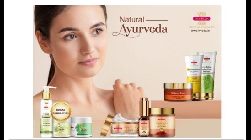 Inveda is the first Indian brand who has combined Korean + Ayurveda formulations to provide you glass skin. — By arrangement