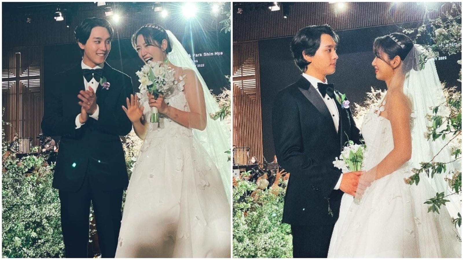 박신혜와 최태준이 서울에서 열린 프라이빗 파티에서 결혼식을 올렸다.  그들의 결혼식 사진과 비디오 보기 حفل