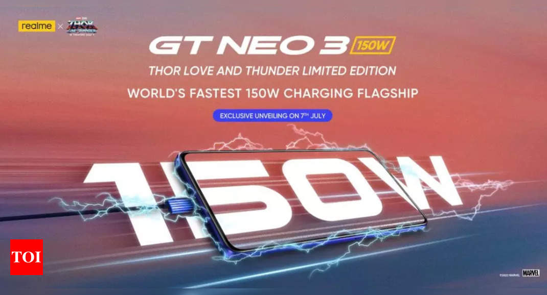 Realme GT Neo 3 Thor Love and Thunder 스마트폰은 7월 7일에 출시됩니다.