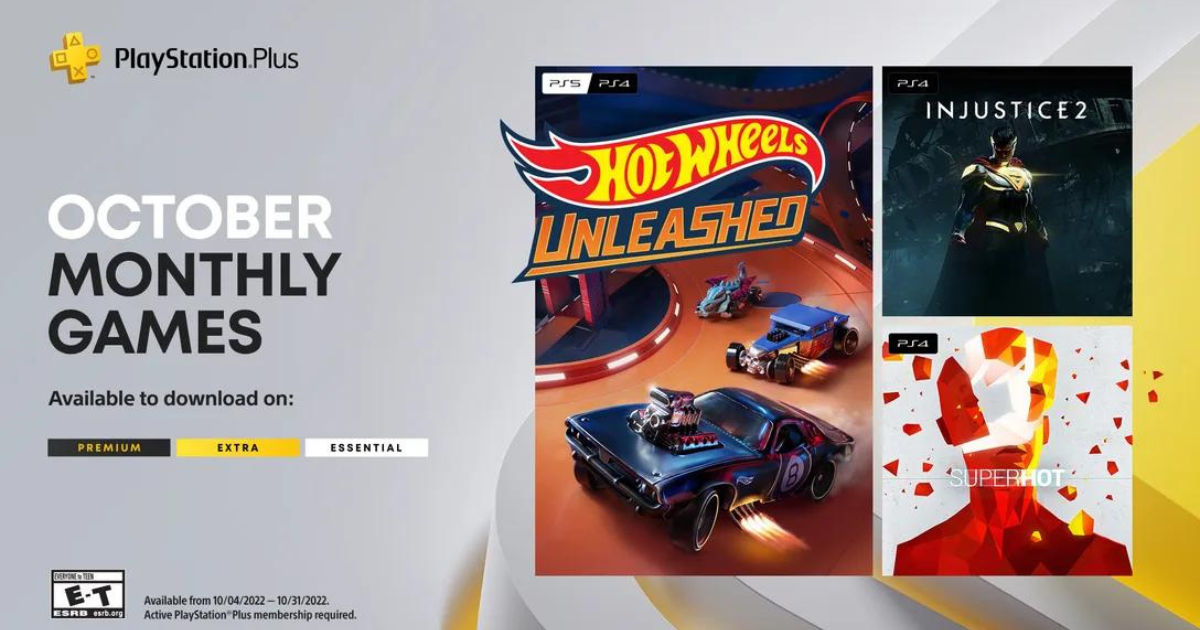 2022년 10월 PlayStation Plus 라인업 공개: ​​Injustice 2, Hot Wheels Unleashed 및 Superhot