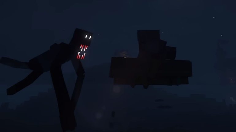 Night Dweller is a brand new kind of creature around which a Minecraft modpack is made (Image via YouTube/idk someguy)