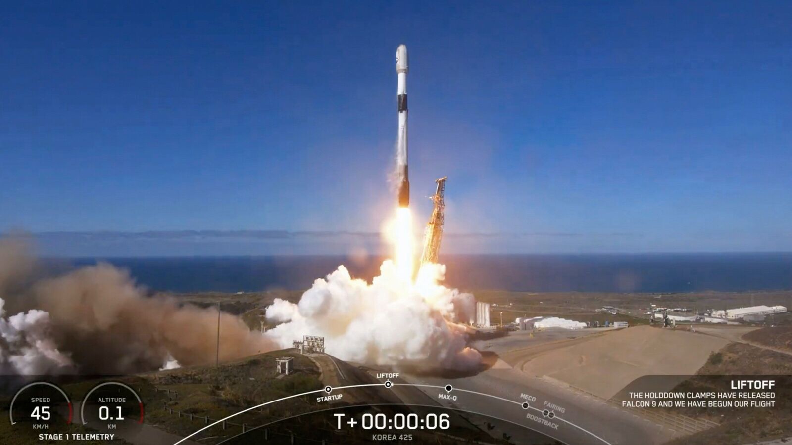 SpaceX, 한국 최초의 정찰위성을 궤도에 진입