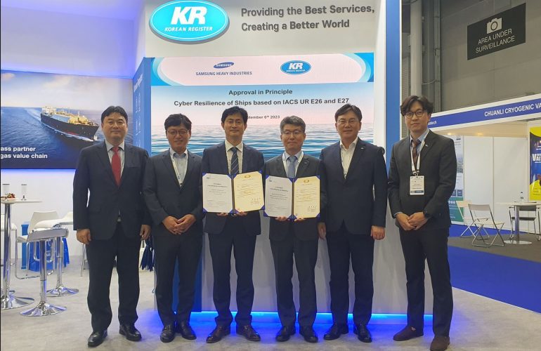 한국 AiP 등록으로 삼성중공업 선박 전자복원력 기술 부여